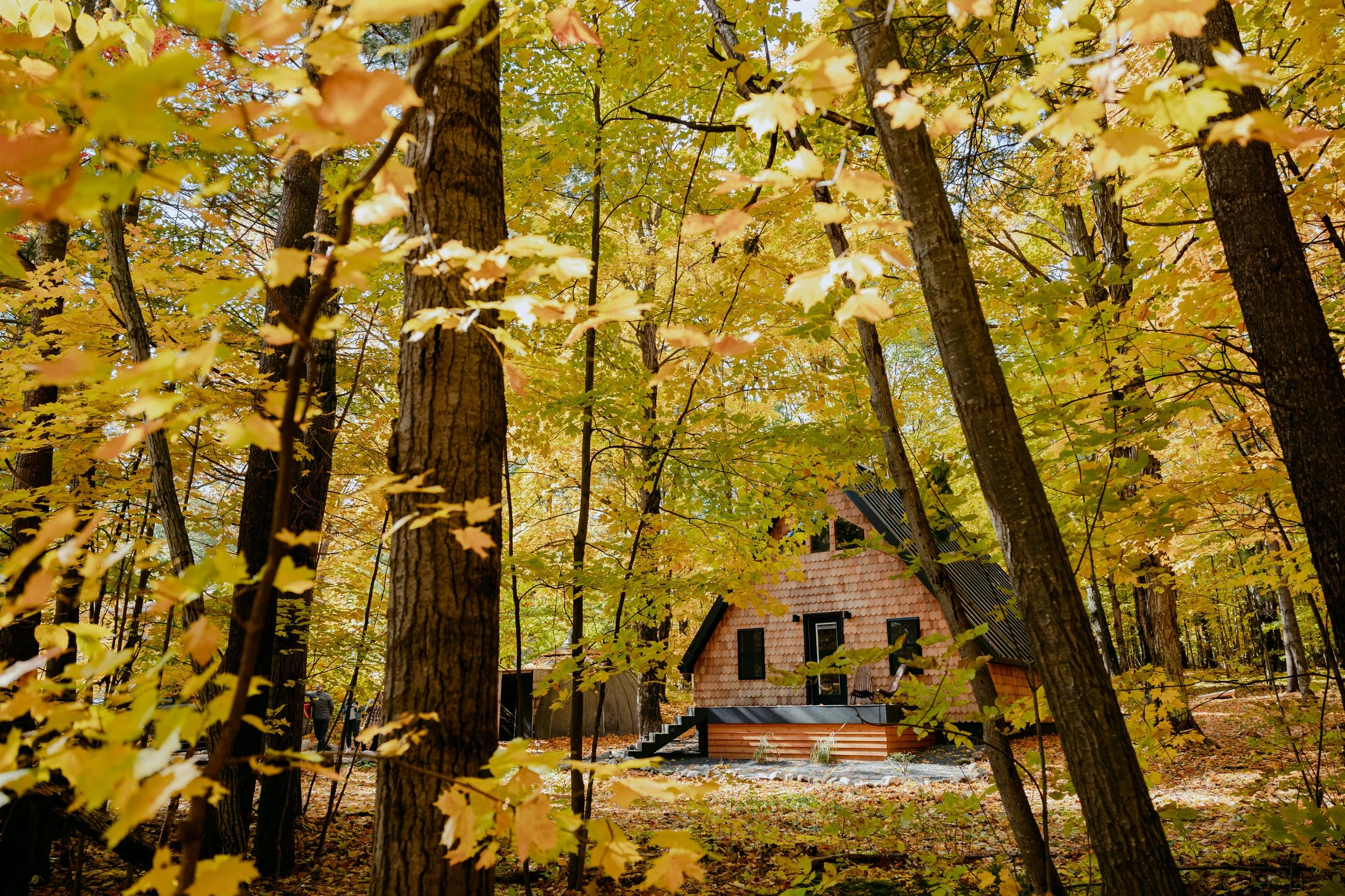 Leaf peeping at the A-Frame